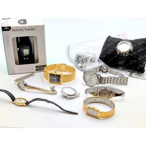 Lot of 10 Watches Fitness Tracker & Pendant Watch Various Conditions